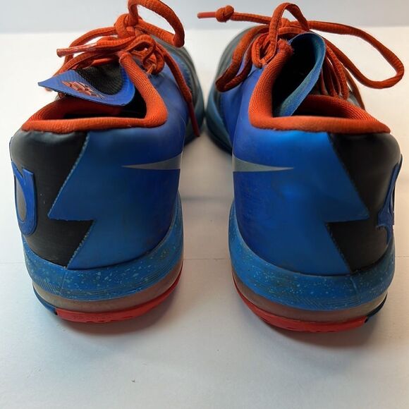 Nike KD 6 Thunder Away Size 4 Big Kids 2013 Basketball OKC Thunder Blue - Picture 3 of 8